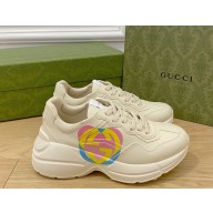gucci Women's Rhyton heart sneaker 692931 2022