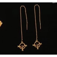 Fendi F Is Fendi Long Chain Earrings
