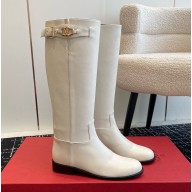 Valentino VLOGO THE BOLD EDITION BOOT IN CALFSKIN white 2024