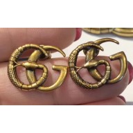 Gucci Snake Double G Metal Earrings 2019