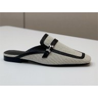 HERMES Groupie mule Prunoir / Noir 2023
