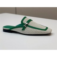 HERMES Groupie mule Vert / Vert Cactus 2023