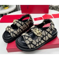 Valentino Garavani Toile Iconographe sandal black/grey 2025