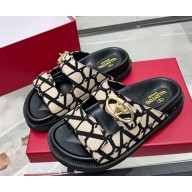 Valentino Garavani Toile Iconographe mules black/beige 2025 