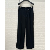 Prada Old-wash gabardine pants Navy P238I 2025