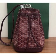 Goyard Petite Flot Bucket Bag Burgundy