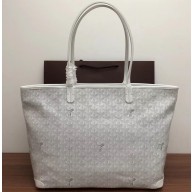 Goyard Artois PM/MM Tote Bag White