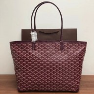 Goyard Artois PM/MM Tote Bag Burgundy