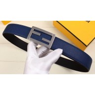 Fendi Width 3.5cm FF Stud Buckle Baguette Belt Blue