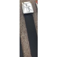 Christian Louboutin Width 3.5cm Ricky Belt Leather Black/White 2020