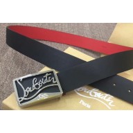 Christian Louboutin Width 3.5cm Ricky Belt Leather Black 2020
