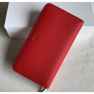 Celine Large Multifunction Zip Around Wallet Red