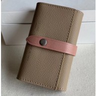 Celine Bicolour Strap Key Case Apricot/Pink