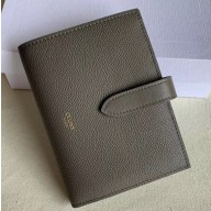 Celine Medium Strap Multifunction Wallet in Grained Calfskin Etoupe