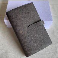 Celine Large Strap Multifunction Wallet in Grained Calfskin Etoupe