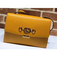 Gucci Zumi Grainy Leather Small Shoulder Bag 576388 Yellow