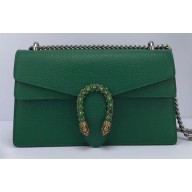 Gucci Dionysus Small Shoulder Bag 400249 Leather Green