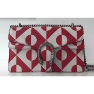 Gucci Dionysus Small Shoulder Bag 400249 Leather White/Red