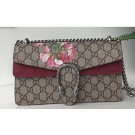 Gucci Dionysus Small Shoulder Bag 499623 GG Canvas Blooms Print