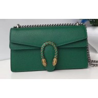 Gucci Dionysus Small Shoulder Bag 499623 Leather Green