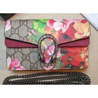 Gucci Dionysus Super Mini Shoulder Bag 476432 GG Canvas Blooms Print