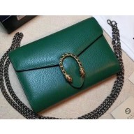 Gucci Dionysus Mini Chain Wallet Bag 401231 Leather Green