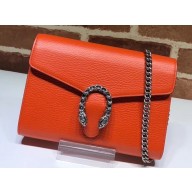 Gucci Dionysus Mini Chain Wallet Bag 401231 Leather Orange