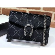 Gucci Dionysus Mini Chain Wallet Bag 401231 Velvet Black