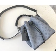 Louis Vuitton Mahina Calf Muria Bucket Bag M55906 Vert Lagon Green 2020