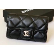 Chanel Key Holder Wallet 31511 Lambskin Black