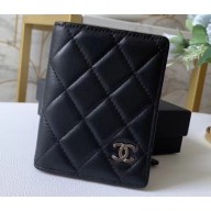 Chanel Card Holder 60085 Lambskin Black