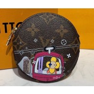 Louis Vuitton Monogram Canvas Round Coin Purse Print 03
