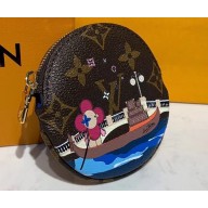 Louis Vuitton Monogram Canvas Round Coin Purse Print 05
