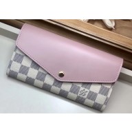Louis Vuitton Damier Azur Canvas Sarah Wallet N60232 Rose Pink