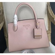 Prada Monochrome Top Handle Bag 1BA155 Nude Pink