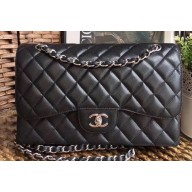 Chanel Caviar Leather Jumbo Classic Flap Bag A1113 Black