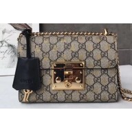 Gucci Padlock Small Shoulder Bag 409487 GG Bee Print