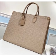 Louis Vuitton Monogram Empreinte Onthego Tote Bag GM Galet
