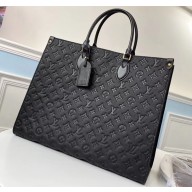 Louis Vuitton Monogram Empreinte Onthego Tote Bag GM Black