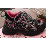 Gucci Flashtrek Sneakers Black/Flower 2020