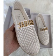 Dior J'adior Mesh Espadrilles White 2020