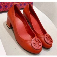 Tory Burch Heel 5cm Minnie Pumps Red