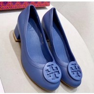 Tory Burch Heel 5cm Minnie Pumps Blue