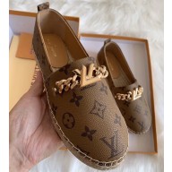 Louis Vuitton Monogram Chain LV Twist Espadrilles Brown 2020