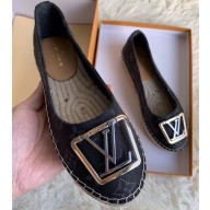 Louis Vuitton Monogram LV Square Espadrilles Black 2020
