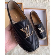 Louis Vuitton Chevron Espadrilles Black 2020