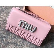 Miu Miu Matelassé Leather Wallet 5ML225 Pink