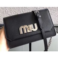 MIU MIU LADY LEATHER BAG 5BH077 BLACK