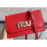 MIU MIU LADY LEATHER BAG 5BH077 RED