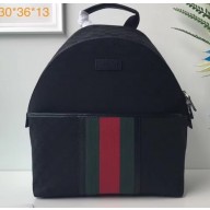 Gucci GG Canvas Web Backpack Bag 190278 Black